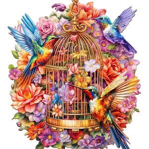 Garden Symphony wooden jigsaw puzzle